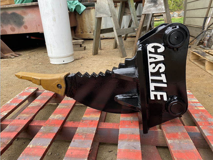 Excavator ripper manufactured by Castle Equipment
